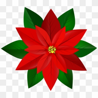 Christmas Red Poinsettia Png Clip Art Image Transparent Png