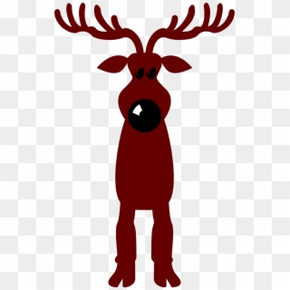 Deer Clipart Nose - Cartoon Rudolph The Red Nosed Reindeer - Png Download