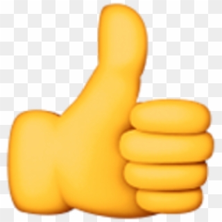 Finger Up Emoji Clipart - Thumbs Up Emoji Png Yellow Transparent Png