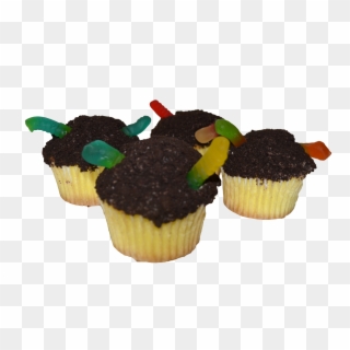 Dirt & Worms Cupcakes - Cupcake Clipart