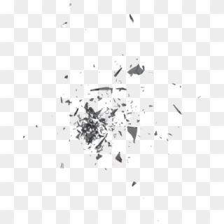 Glass Shattering Images - Monochrome Clipart
