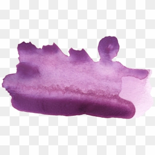 24 Purple Watercolor Brush Stroke - Watercolor Paint Clipart
