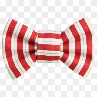 Res And White Bow Tie With A Gold Stripe Clipart