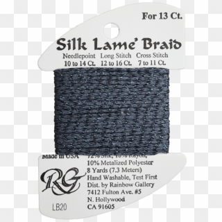 Needlepoint Silk Lame Braid Thread Lb-20 - Label Clipart