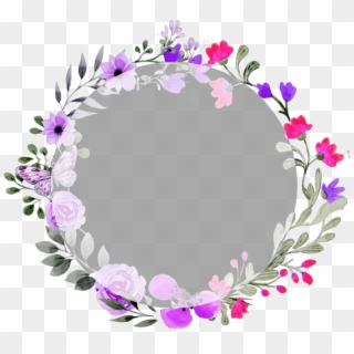 #crown #flower #flowers #circle #ftestickers - Free Round Floral Clipart