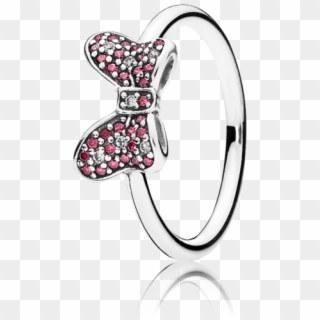 Disney Minnie's Sparkling Bow Ring - Disney Pandora Rings Uk Clipart