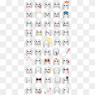 Japanese Chin Emoji Stickers Are You A Japanese Chin - Cartoon Clipart
