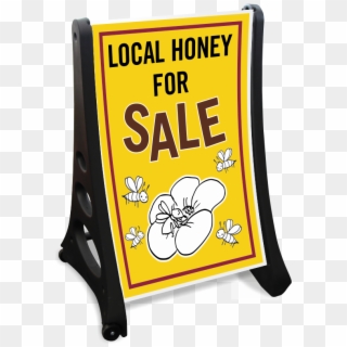 Local Honey For Sale Sidewalk Sign - Banner Clipart