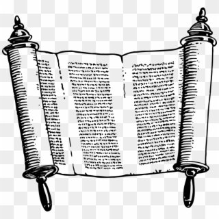 Paper, Papyrus, Parchment, Scroll, Writing - Torah Scroll Clip Art - Png Download