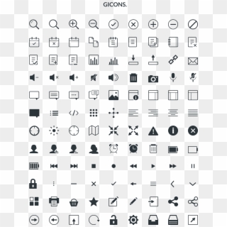 Gicon Icon Set Free - Transparent Icons Set Free Clipart