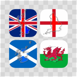 British Flags Bundle 4 - England Scotland And Wales Flag Clipart