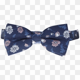 Navy Floral Bow Tie - Paisley Clipart