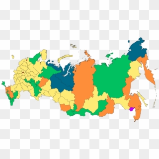 Federal Subjects Of Russia - Russia Map States Clipart