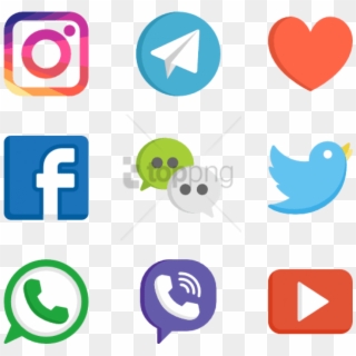 Free Png Social Media Logos Web Design 50 Free Icons Clipart