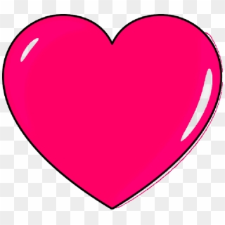Small, Outline, Cartoon, Heart, Love, Pink, Hearts - Bentuk Hati Warna Merah Clipart
