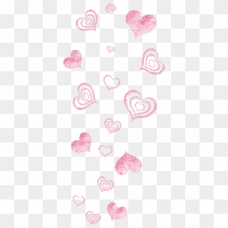 Download Decorative Picture Png - Pink Hearts Transparent Background Clipart