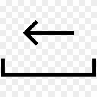 Left Arrow On A Tray Symbol Comments - Sign Clipart