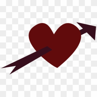 4631x2563px Heart And Arrow Clipart Png - Arrow Through Heart Transparent Png
