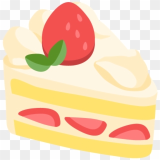 Strawberry Sponge Cake Free Png And Vector - Fruit Cake Clipart