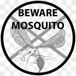Beware Mosquito Svg Clip Arts 600 X 600 Px - Png Download