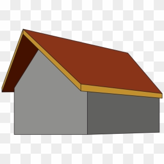 Prow Or "winged" Gable Roof - Winged Gable Roof Clipart