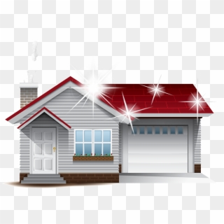 Sparkling Roof - House Clipart