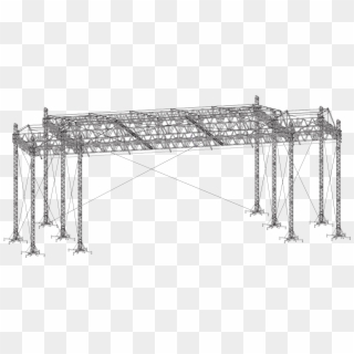 Stage Prolyte Lt Roof - Sketch Clipart
