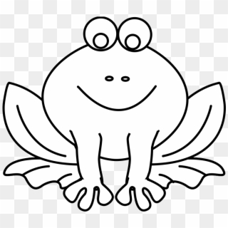 Frog Png Transparent Outline - F For Frog Coloring Page Clipart