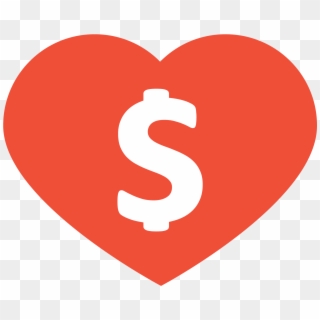 Blog - Heart With Money Sign Clipart