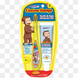 03 02 01 Iodent Curious George Tooth & Gum Cleanser - Curious George Gum Clipart