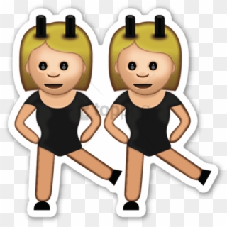 Free Png Emoji Twins Png Image With Transparent Background - Dancing Twins Emoji Png Clipart