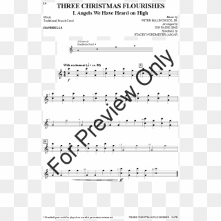 Three Christmas Flourishes Thumbnail - Sheet Music Clipart