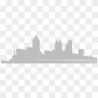 Atlanta Skyline Graphic And Quote - Atlanta City Skyline Png Clipart