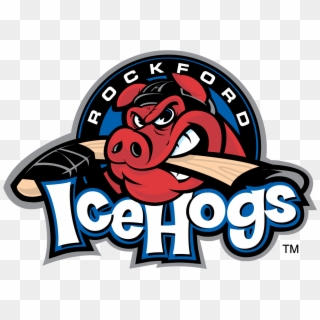 Icehogs Extend Affiliation With Chicago Blackhawks - Chicago Wolves Vs Rockford Icehogs Clipart