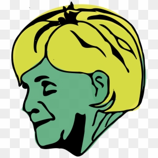 This Free Icons Png Design Of Merkel Portrait Profile Clipart