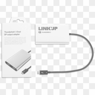 [certified] Linkup 2019 Thunderbolt 3 To Dual Displayport - Usb Cable Clipart