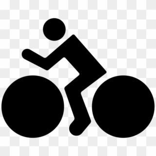 Free Png Download Bike Riding White Icon Png Images - Bicycle Clipart