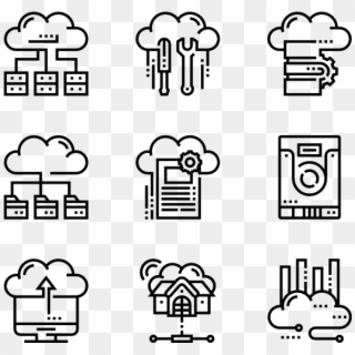 Cloud Service - Pirate Icons Clipart