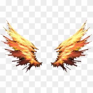 Flame Wings Png - Fire Wings Transparent Background Clipart