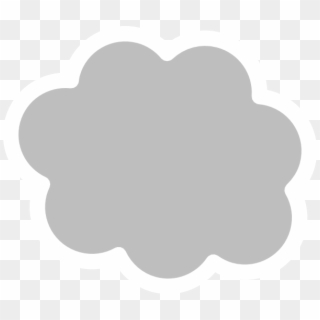 White Cloud Outline Png Clipart