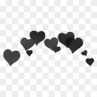 Png Heart Crown - Black Heart Crown Transparent Clipart