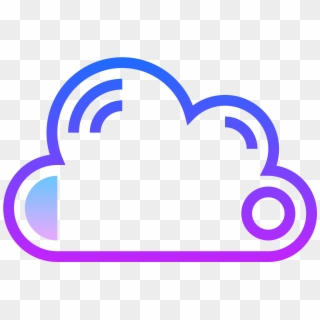 Cloud Icon Png Transparent - Purple Cloud Icon Clipart