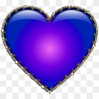 Heart Peace Sign And Crown Clipart - Royal Blue Colour Hearts - Png Download