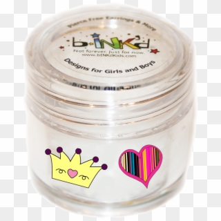 Bink'd® Crown / Striped Heart Jar - Color Clipart