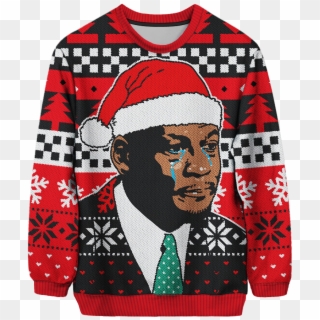 Cryingjordan - Michael Jordan Crying Christmas Sweater Clipart