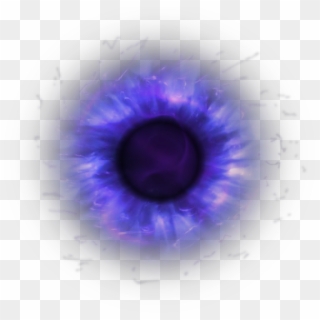 Eye Iris Pupil Dark Purple Magic Fantasy Horror Glow - Purple Glowing Eyes Png Clipart