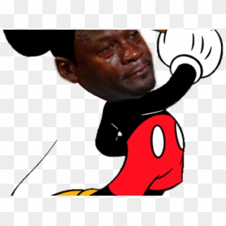 Michael Jordan Clipart Cartoon - Mickey Mouse Crying - Png Download