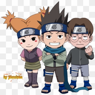 Picture Of Them In Naruto For Reference - Konohamaru And Friends Clipart