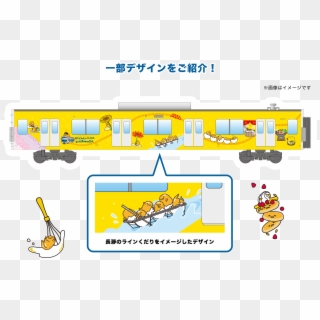 Seibu Gudetama Train Clipart