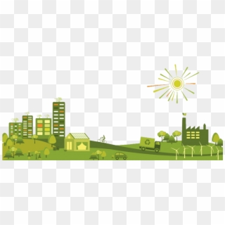 Green-cityscape - Swachh Bharat Summer Internship Clipart
